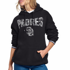 MLB San Diego Padres Starter Women's Lace Team Lockup Fleece Hoodie