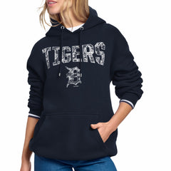 MLB Detroit Tigers Starter Women's Lace Team Lockup Fleece Hoodie