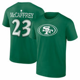 Christian McCaffrey St. Patrick's Day Icon Name & Number T-Shirt - San Francisco 49ers