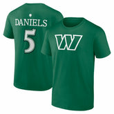 Jayden Daniels St. Patrick's Day Icon Name & Number T-Shirt - Washington Commanders