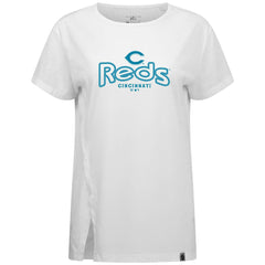 MLB Cincinnati Reds Levelwear Women's Blue Haven Influx Cornerstone T-Shirt