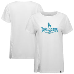 MLB Los Angeles Dodgers Levelwear Women's Blue Haven Influx Cornerstone T-Shirt