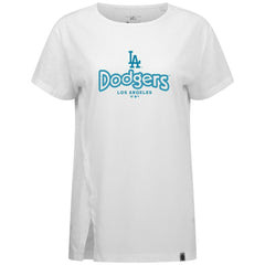 MLB Los Angeles Dodgers Levelwear Women's Blue Haven Influx Cornerstone T-Shirt