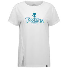 MLB Minnesota Twins Levelwear Women's Blue Haven Influx Cornerstone T-Shirt