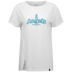 MLB Los Angeles Angels Levelwear Women's Blue Haven Influx Cornerstone T-Shirt