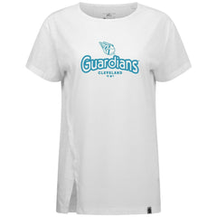 MLB Cleveland Guardians Levelwear Women's Blue Haven Influx Cornerstone T-Shirt