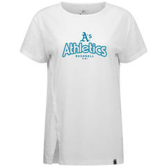 MLB Athletics Levelwear Women's Blue Haven Influx Cornerstone T-Shirt