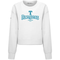 MLB Texas Rangers Levelwear Women's Judd Cornerstone Cropped Sweatshirt