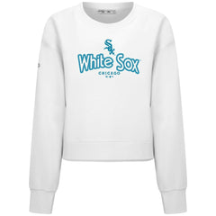 MLB Chicago White Sox Levelwear Women's Judd Cornerstone Cropped Sweatshirt