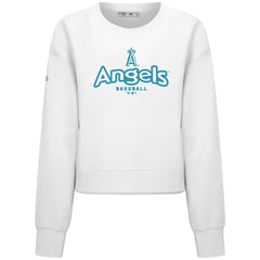 MLB Los Angeles Angels Levelwear Women's Judd Cornerstone Cropped Sweatshirt
