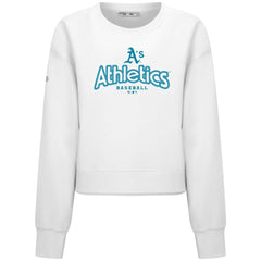 MLB Athletics Levelwear Women's Judd Cornerstone Cropped Sweatshirt
