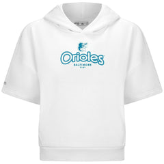 MLB Baltimore Orioles Levelwear Women's Amber Short Sleeve Cornerstone Hoodie