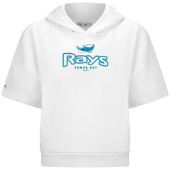 MLB Tampa Bay Rays Levelwear Women's Amber Short Sleeve Cornerstone Hoodie