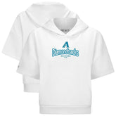 MLB Arizona Diamondbacks Levelwear Women's Amber Short Sleeve Cornerstone Hoodie