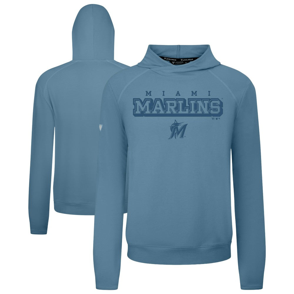 MLB Miami Marlins Levelwear Mandate Tri-Blend Hoodie