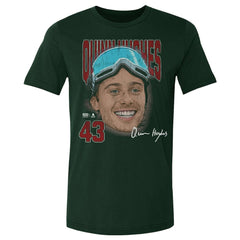 NHL Forest Green Quinn Hughes US Men's Hockey 500 Level Goggles T-Shirt