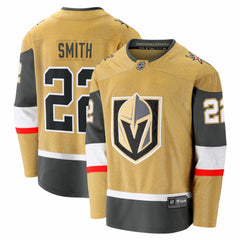 NHL Gold Cole Smith Vegas Golden Knights Fanatics Home Breakaway Jersey