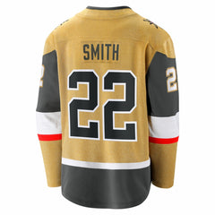 NHL Gold Cole Smith Vegas Golden Knights Fanatics Home Breakaway Jersey