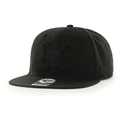 NHL Black Anaheim Ducks '47 No Shot Captain Snapback Hat