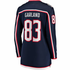 NHL Navy Conor Garland Columbus Blue Jackets Indiana Women's Home Breakaway Jersey