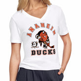 NHL White Anaheim Ducks Starter Women's Tough Puck T-Shirt