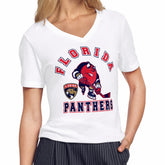 NHL White Florida Panthers Starter Women's Tough Puck T-Shirt