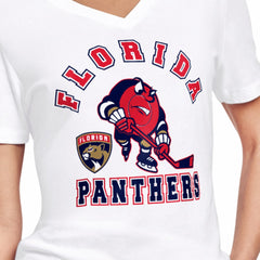 NHL White Florida Panthers Starter Women's Tough Puck T-Shirt