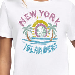 NHL White New York Islanders Starter Women's Tonal Beach T-Shirt
