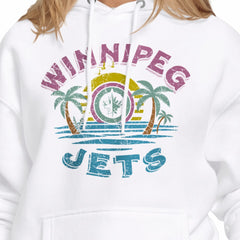NHL White Winnipeg Jets Starter Women's Tonal Beach Hoodie