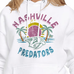 NHL White Nashville Predators Starter Women's Tonal Beach Hoodie