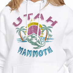 NHL White Utah Mammoth Starter Women's Tonal Beach Hoodie