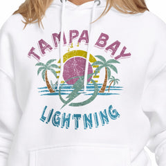 NHL White Tampa Bay Lightning Starter Women's Tonal Beach Hoodie