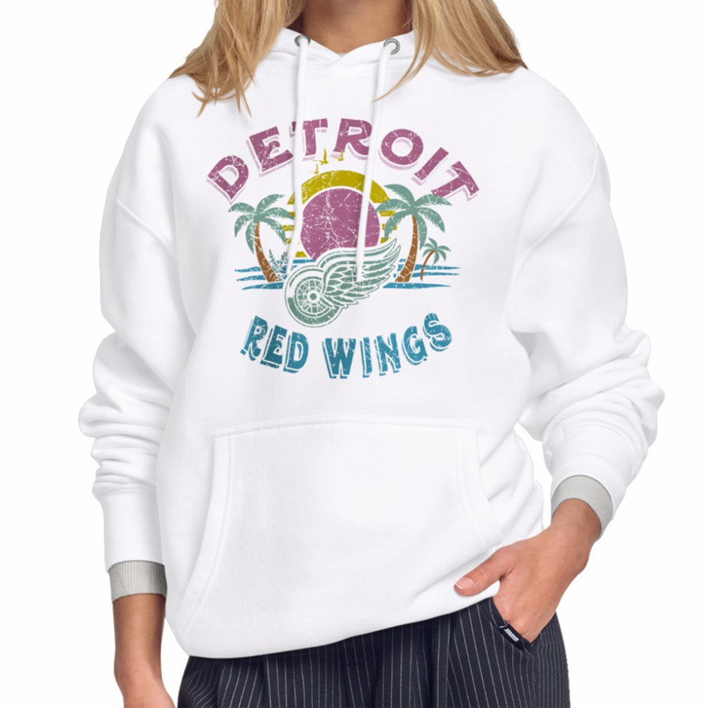 NHL White Detroit Red Wings Starter Women's Tonal Beach Hoodie