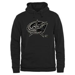 NHL Black Columbus Blue Jackets Rink Warrior Pullover Hoodie