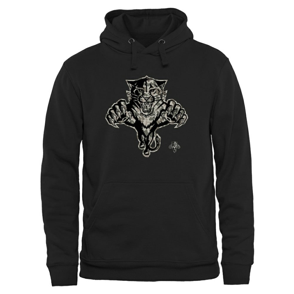 NHL Black Florida Panthers Rink Warrior Pullover Hoodie