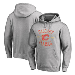NHL Ash Calgary Flames Heritage Pullover Hoodie