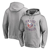 NHL Ash New York Islanders Heritage Pullover Hoodie