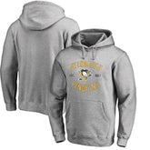 NHL Ash Pittsburgh Penguins Heritage Pullover Hoodie