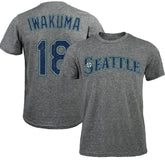 MLB Hisashi Iwakuma Seattle Mariners Majestic Threads Premium Tri-Blend Name & Number T-Shirt