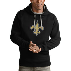 Antigua Victory Pullover Hoodie - New Orleans Saints