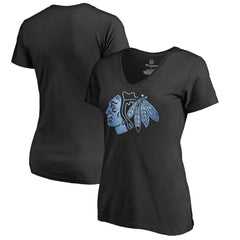 NHL Black Chicago Blackhawks Women's Pond Hockey T-Shirt