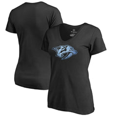 NHL Black Nashville Predators Women's Pond Hockey T-Shirt