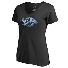 NHL Black Nashville Predators Women's Pond Hockey T-Shirt