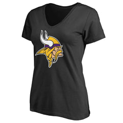 Women's Primary Team Logo V-Neck T-Shirt - Minnesota Vikings