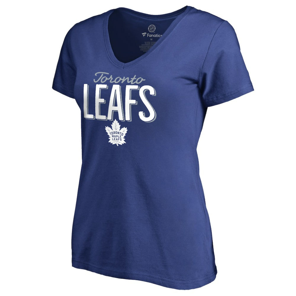 NHL Blue Toronto Maple Leafs Women's Nostalgia T-Shirt