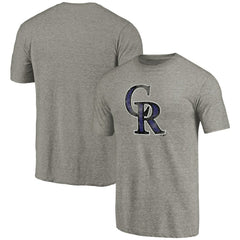 MLB Colorado Rockies Distressed Team Tri-Blend T-Shirt