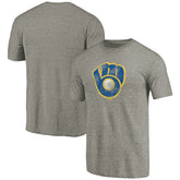 MLB Milwaukee Brewers Distressed Team Tri-Blend T-Shirt