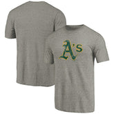 MLB Athletics Distressed Team Tri-Blend T-Shirt