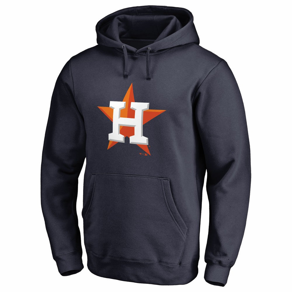 MLB Houston Astros Official Logo Fitted Pullover Hoodie