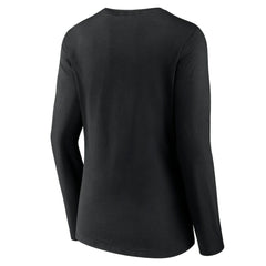 MLB Baltimore Orioles Women's Team Color Primary Logo V-Neck Long Sleeve T-Shirt